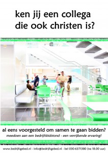 kantine groen poster bedrijfsbidstond